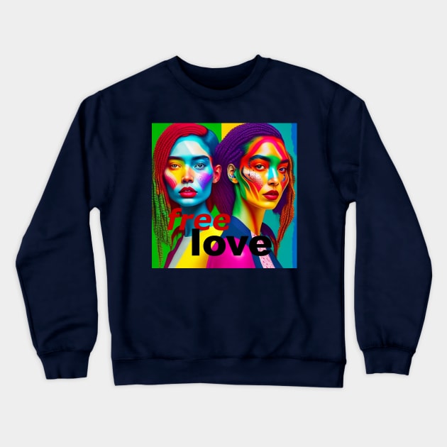 free love Crewneck Sweatshirt by ziemniak13